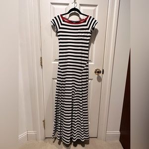 Pima Cotton Maxi Flared Dress